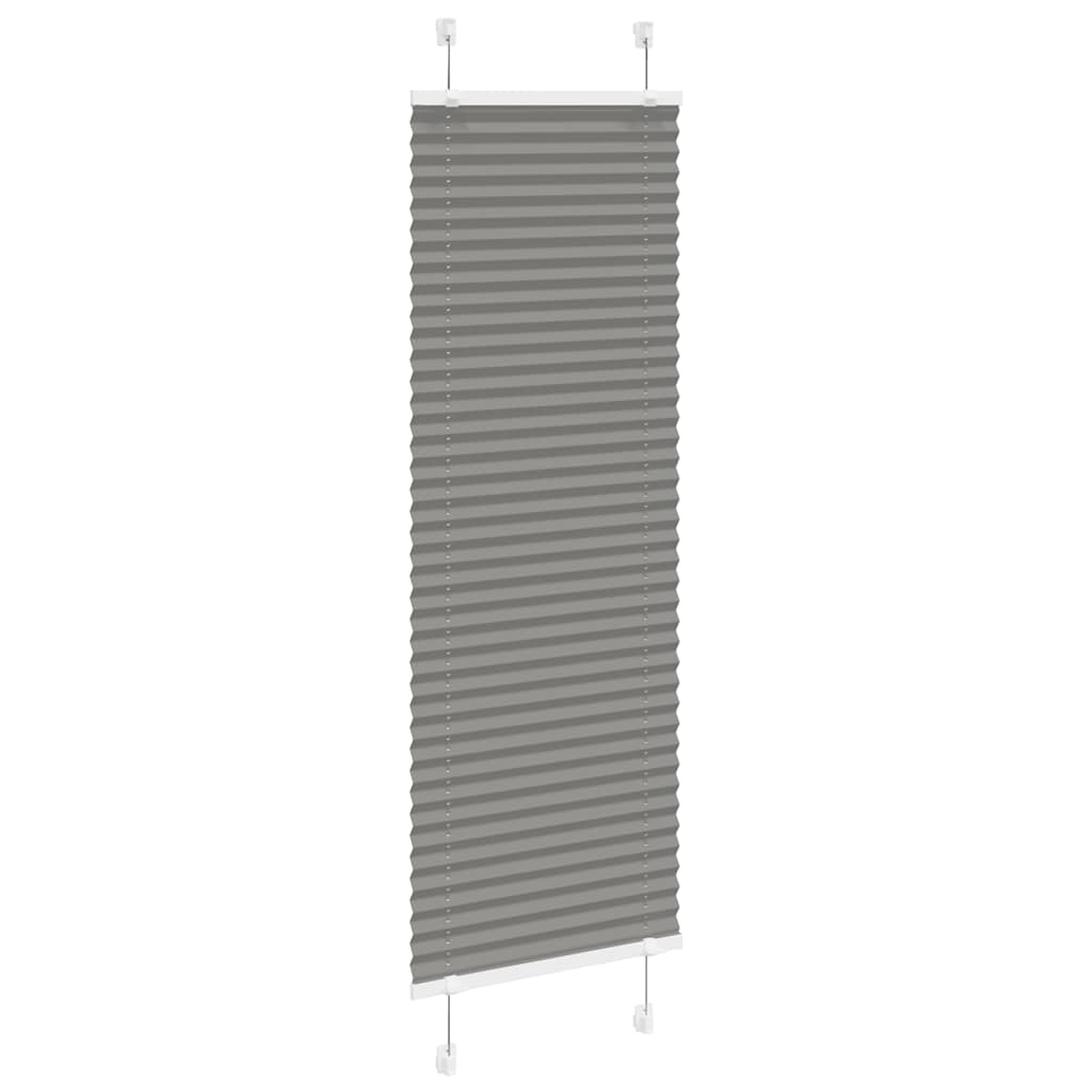 Plisirana roleta antracit 50x100 cm širina tkanine 49,4 cm