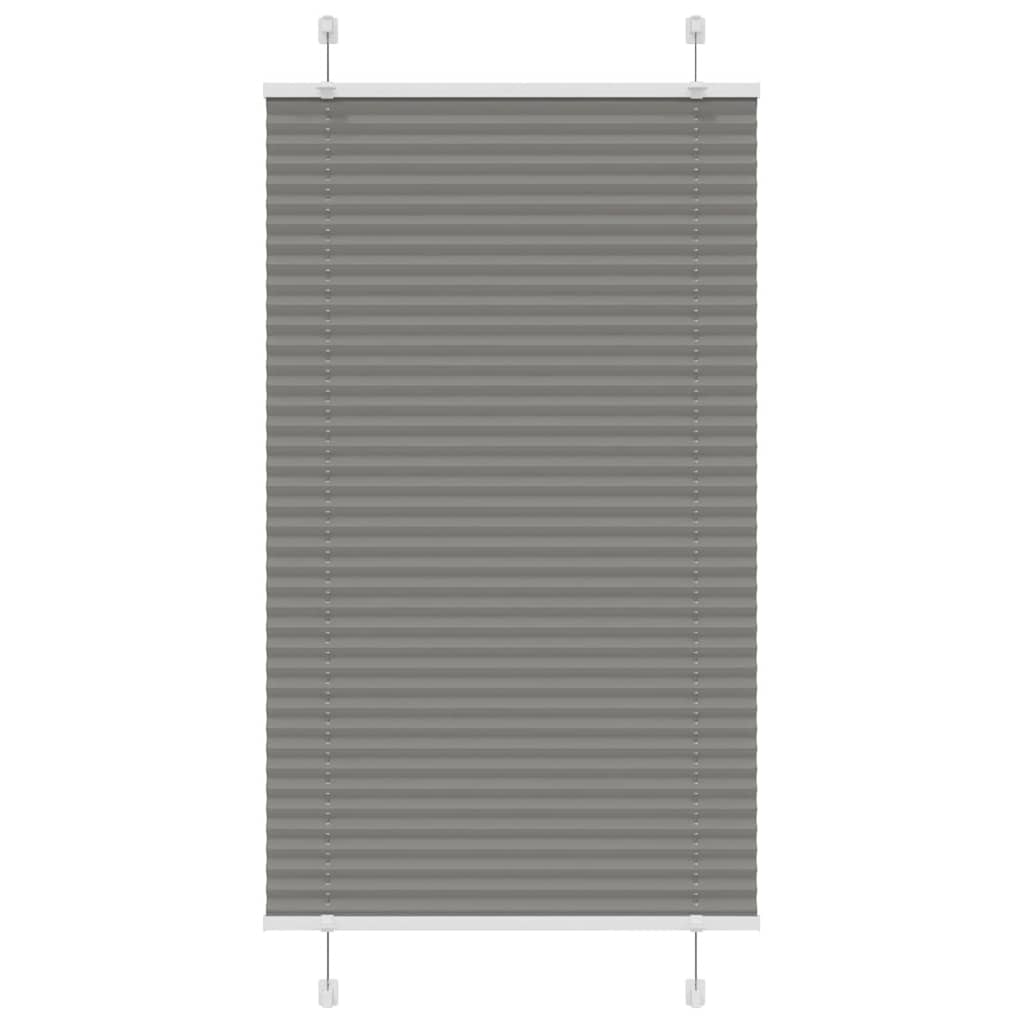 Plisirana roleta antracit 75x150 cm širina tkanine 74,4 cm