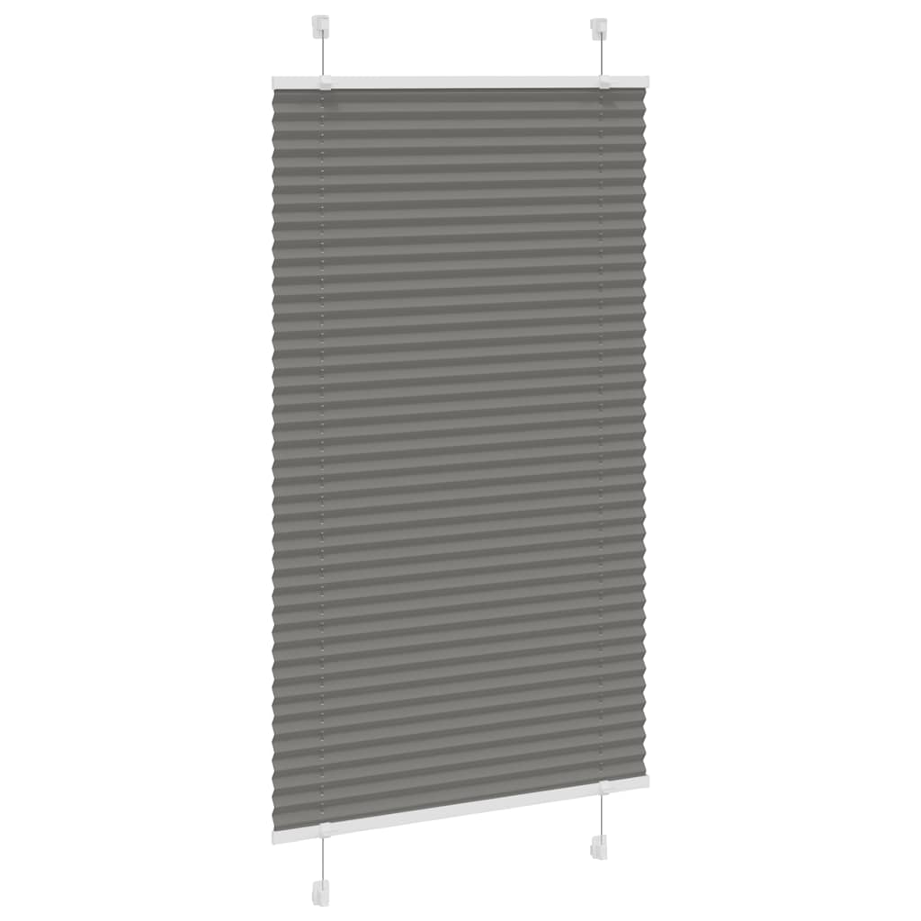 Plisirana roleta antracit 75x150 cm širina tkanine 74,4 cm