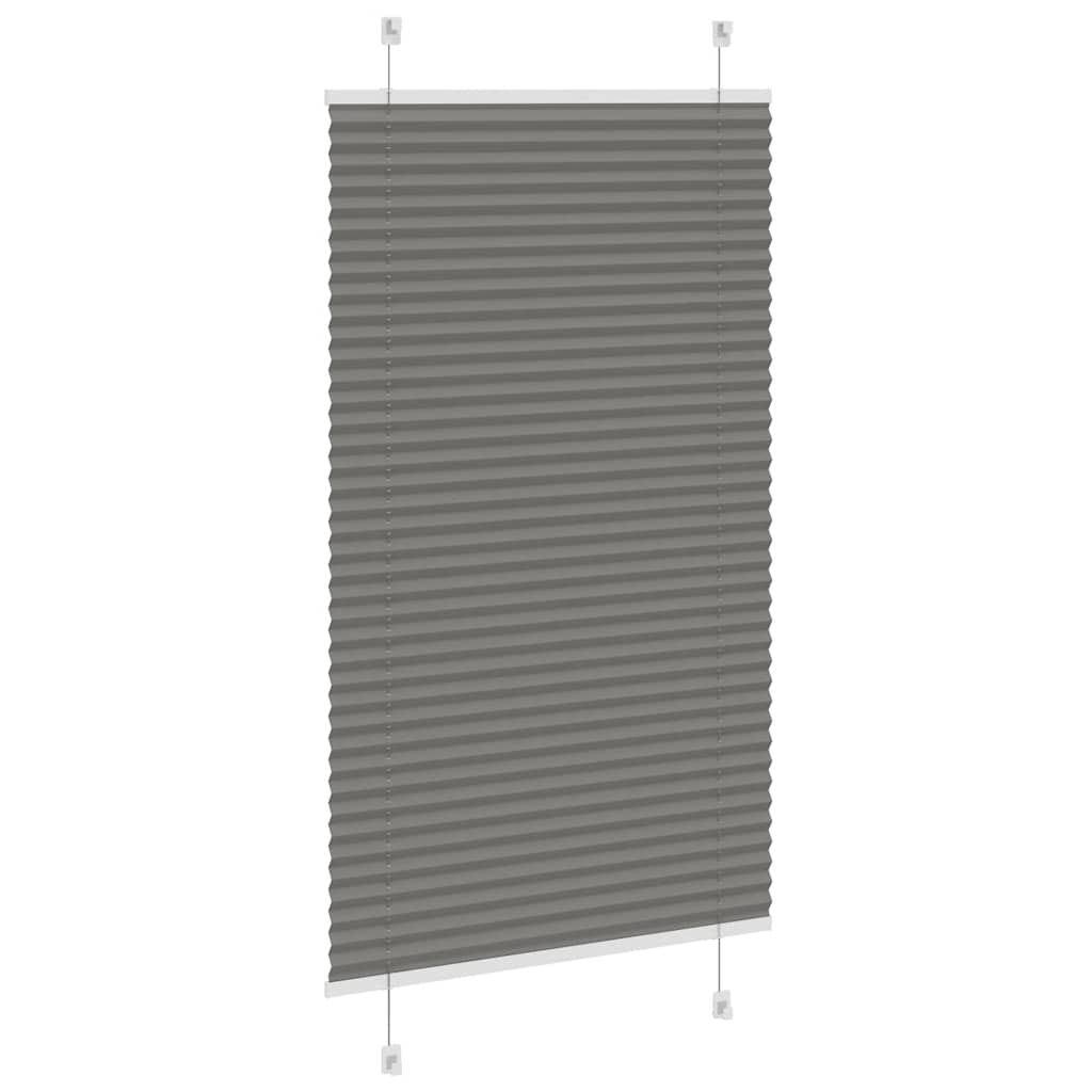 Plisirana roleta antracit 75x150 cm širina tkanine 74,4 cm
