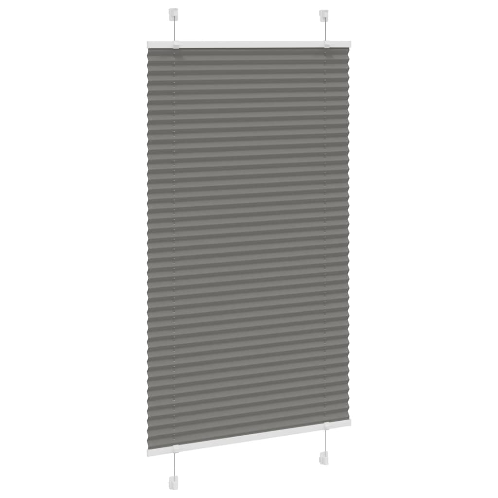Plisirana roleta antracit 80x150 cm širina tkanine 79,4 cm
