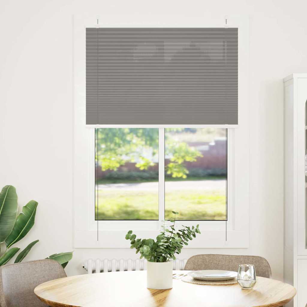 Plisirana roleta antracit 100x150 cm širina tkanine 99,4 cm