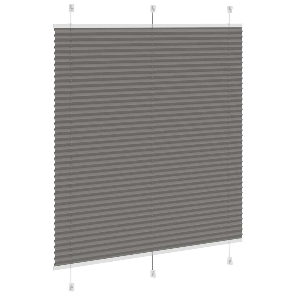 Plisirana roleta antracit 115x150 cm širina tkanine 114,4 cm