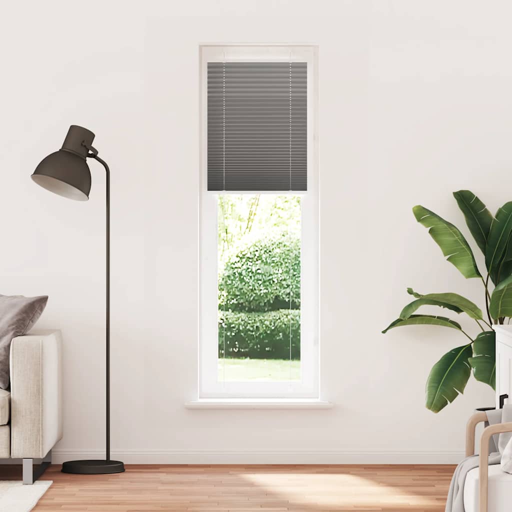 Plisirana roleta antracit 60x200 cm širina tkanine 59,4 cm