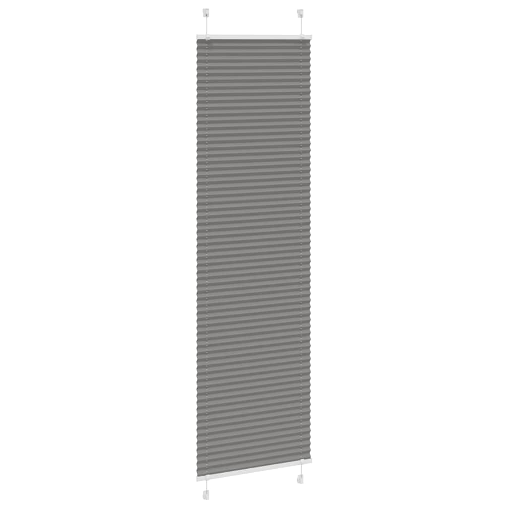 Plisirana roleta antracit 60x200 cm širina tkanine 59,4 cm