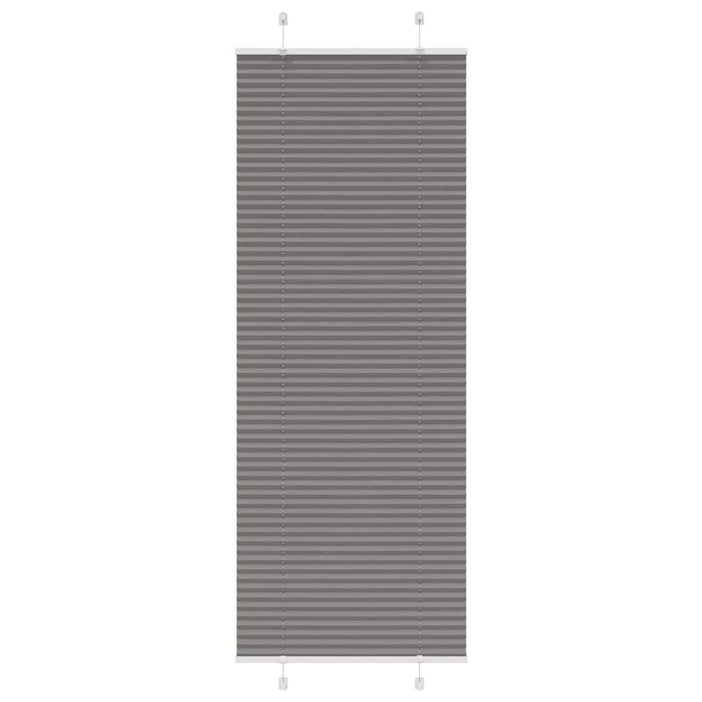 Plisirana roleta antracit 75x200 cm širina tkanine 74,4 cm