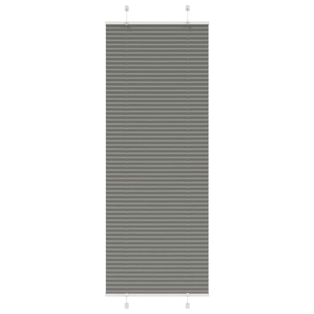 Plisirana roleta antracit 80x200 cm širina tkanine 79,4 cm