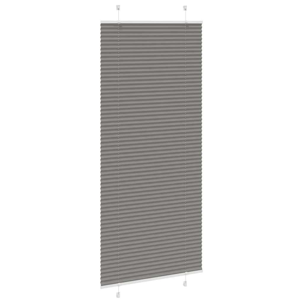 Plisirana roleta antracit 100x200 cm širina tkanine 99,4 cm
