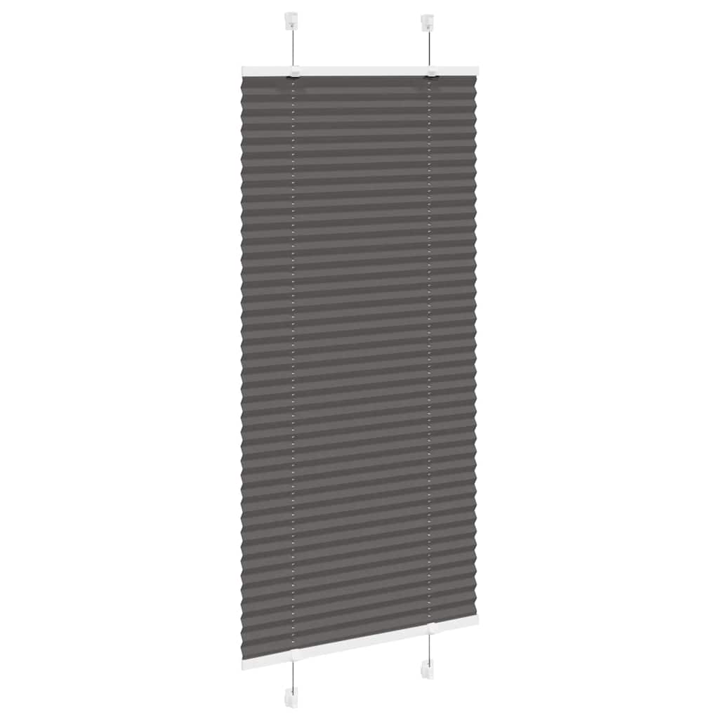 Plisirana roleta crna 65x100 cm širina tkanine 64,4 cm