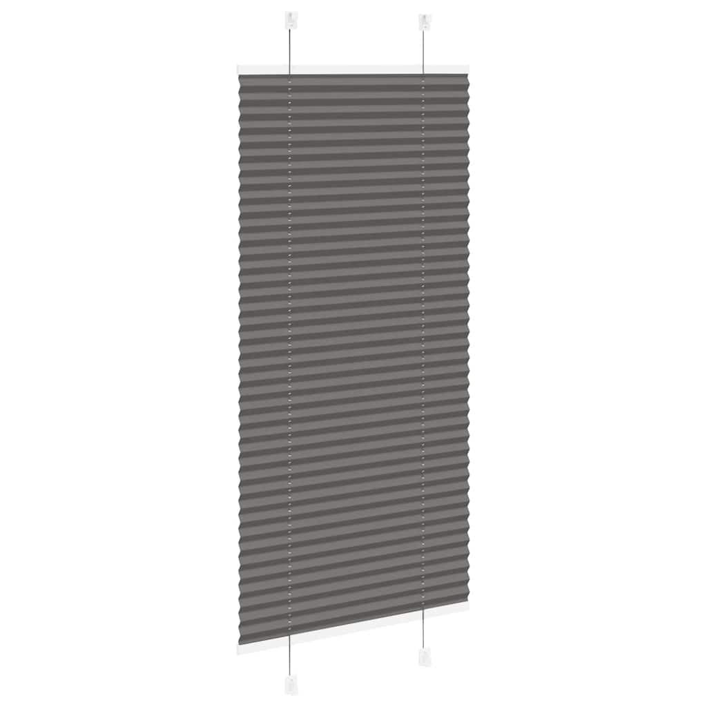 Plisirana roleta crna 65x100 cm širina tkanine 64,4 cm