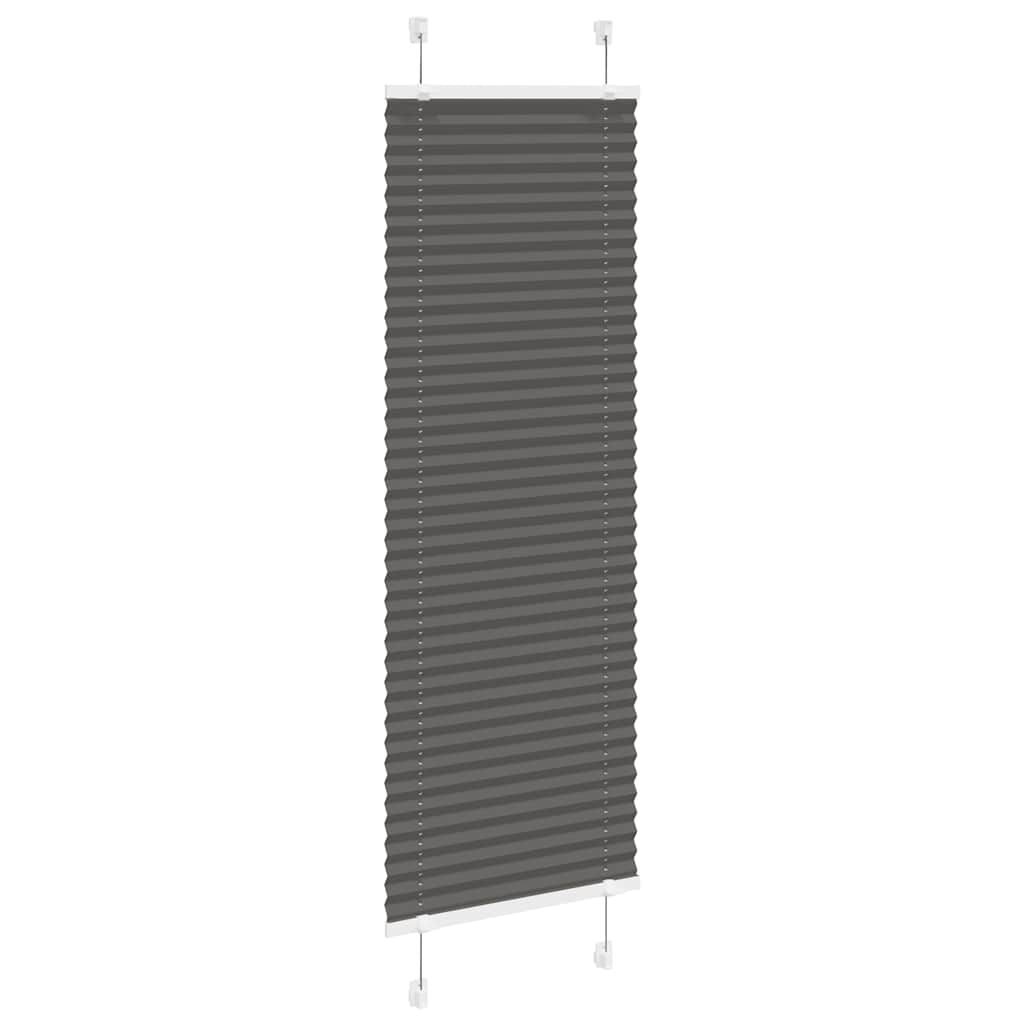 Plisirana roleta crna 50x150 cm širina tkanine 49,4 cm