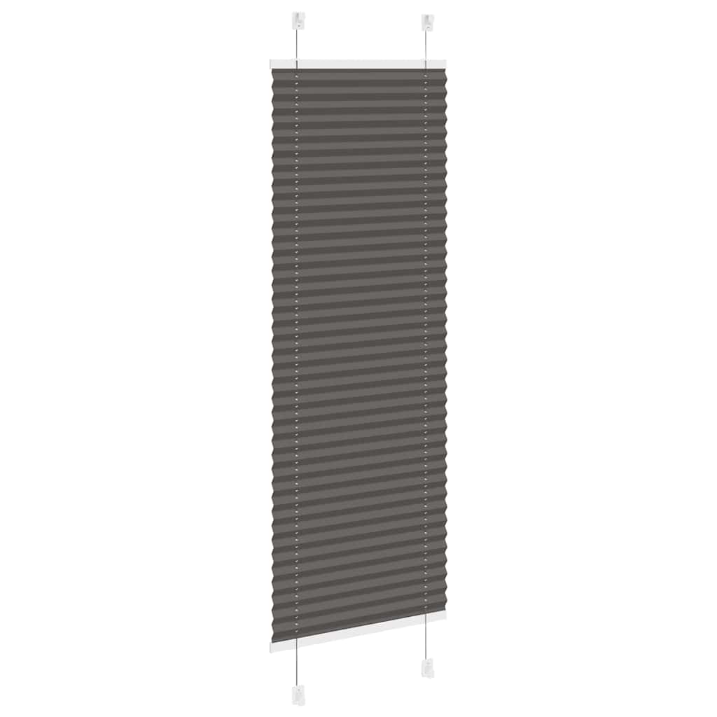 Plisirana roleta crna 50x150 cm širina tkanine 49,4 cm