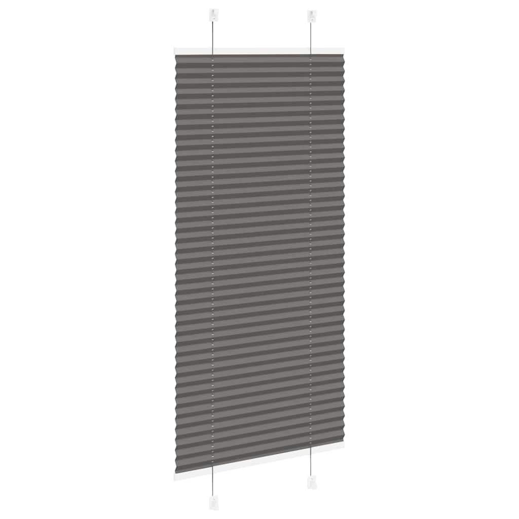 Plisirana roleta crna 55x150 cm širina tkanine 54,4 cm