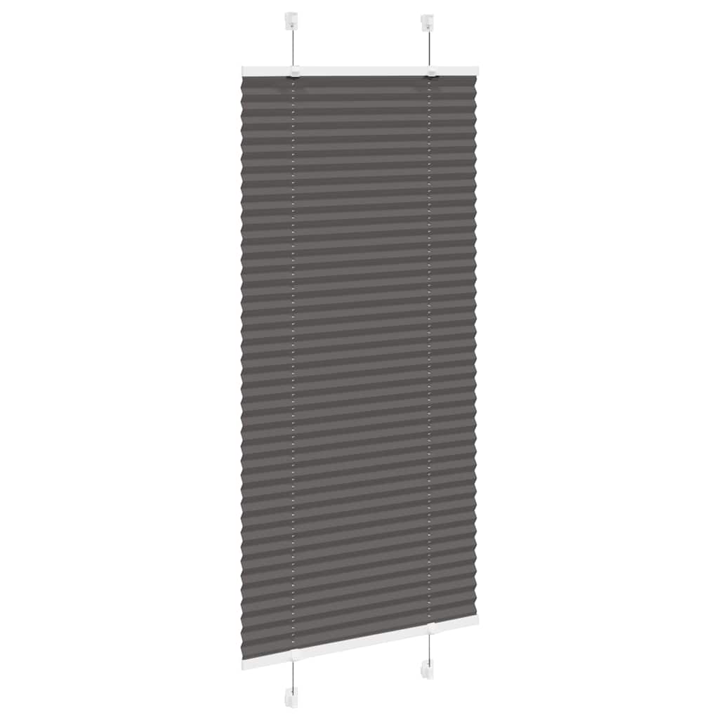 Plisirana roleta crna 60x150 cm širina tkanine 59,4 cm
