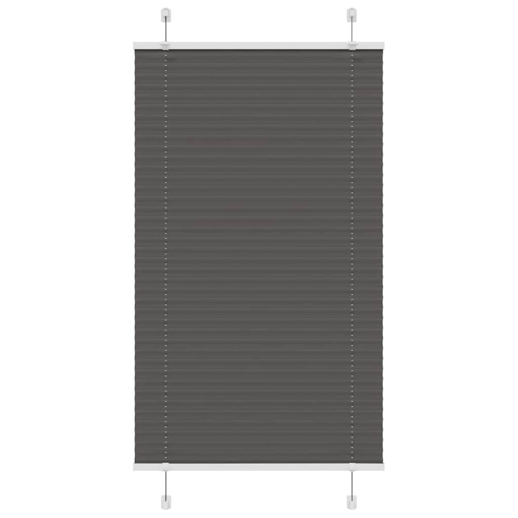 Plisirana roleta crna 70x150 cm širina tkanine 69,4 cm
