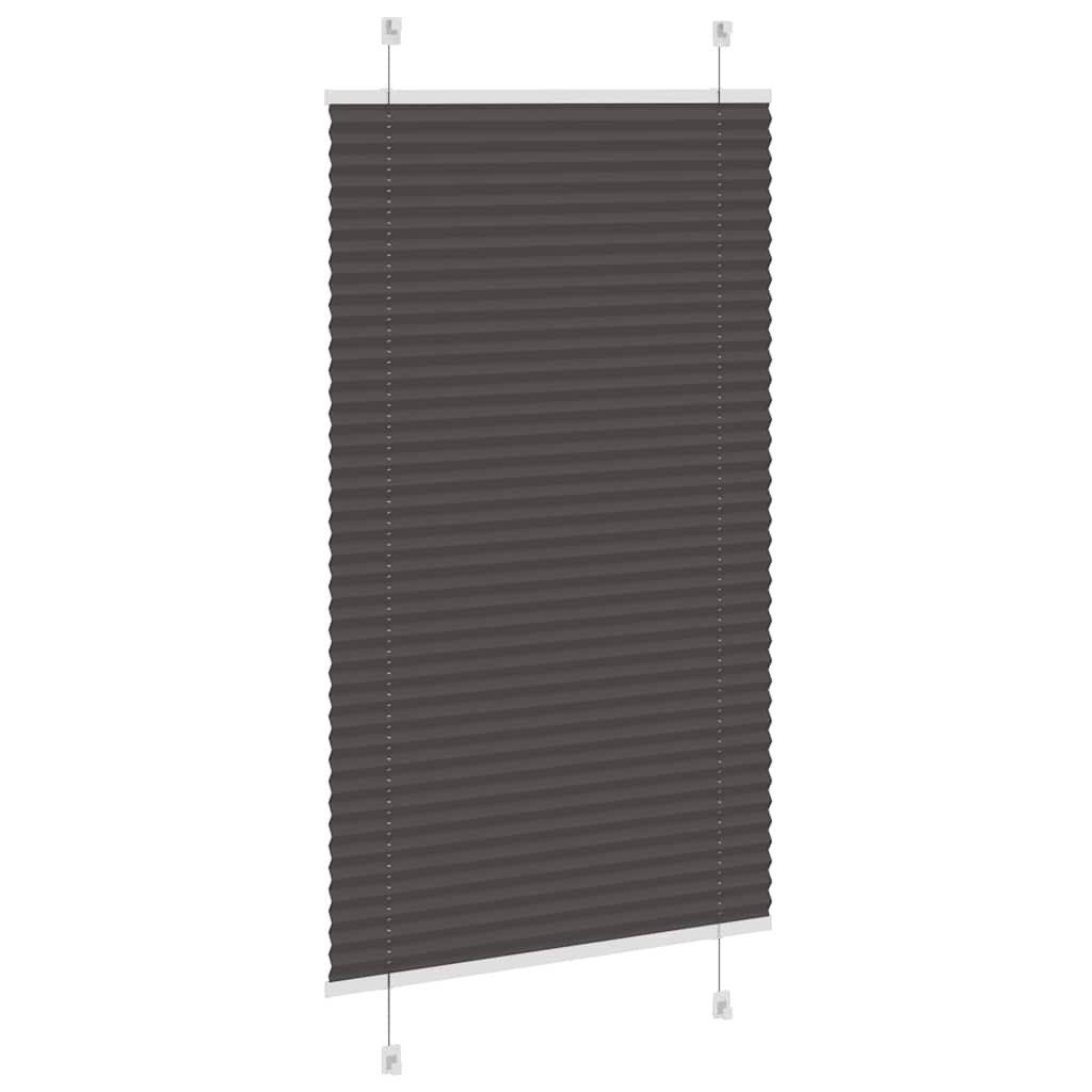Plisirana roleta crna 80x150 cm širina tkanine 79,4 cm