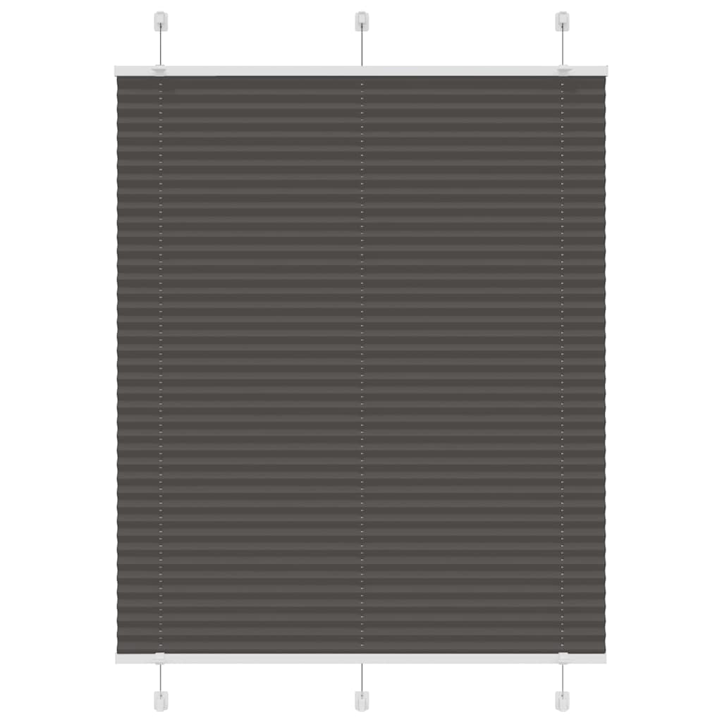 Plisirana roleta crna 105x150 cm širina tkanine 104,4 cm
