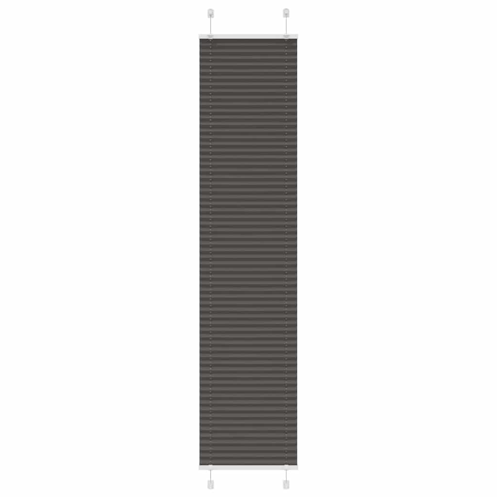 Plisirana zavjesa Crna 50x200 cm Širina tkanine 49,4 cm Poliester