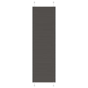 Plisirana zavjesa Crna 55x200 cm Širina tkanine 54,4 cm Poliester