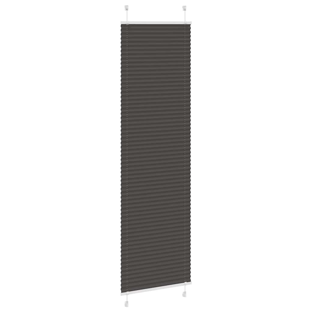 Plisirana zavjesa Crna 55x200 cm Širina tkanine 54,4 cm Poliester
