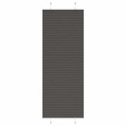 Plisirana zavjesa Crna 75x200 cm Širina tkanine 74,4 cm Poliester