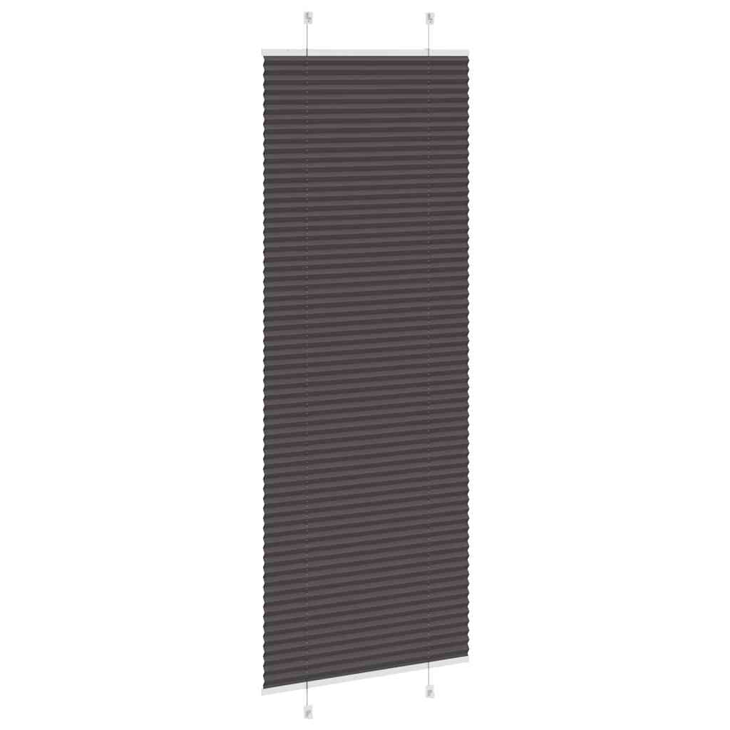 Plisirana roleta crna 80x200 cm širina tkanine 79,4 cm