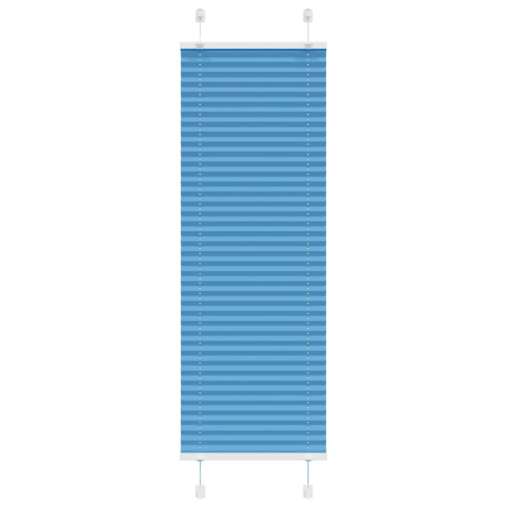 Plisirana zavjesa Plava 45x100 cm Širina tkanine 44,4 cm Poliester