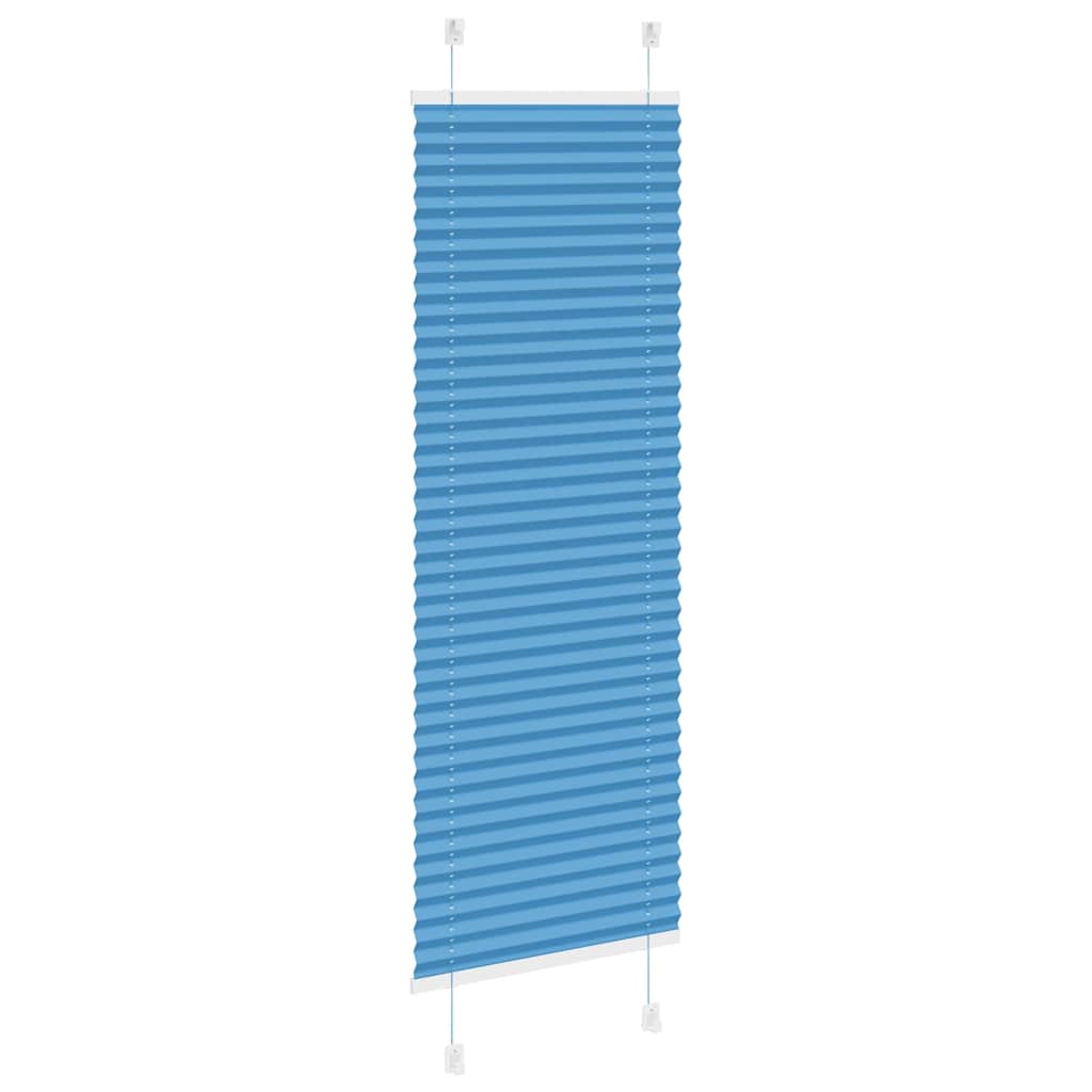 Plisirana zavjesa Plava 45x100 cm Širina tkanine 44,4 cm Poliester
