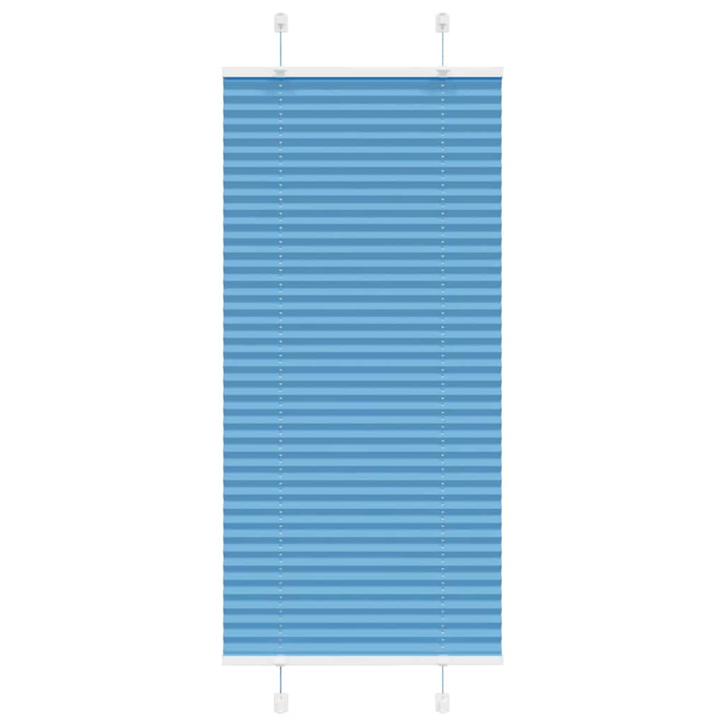 Plisirana zavjesa Plava 65x100 cm Širina tkanine 64,4 cm Poliester