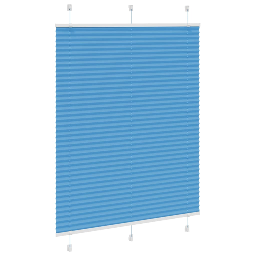 Plisirana zavjesa Plava 110x100 cm Širina tkanine 109,4 cm Poliester
