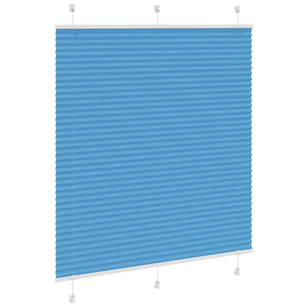 Plisirana zavjesa Plava 115x150 cm Širina tkanine 114,4 cm Poliester