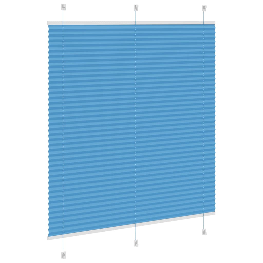 Plisirana zavjesa Plava 115x150 cm Širina tkanine 114,4 cm Poliester