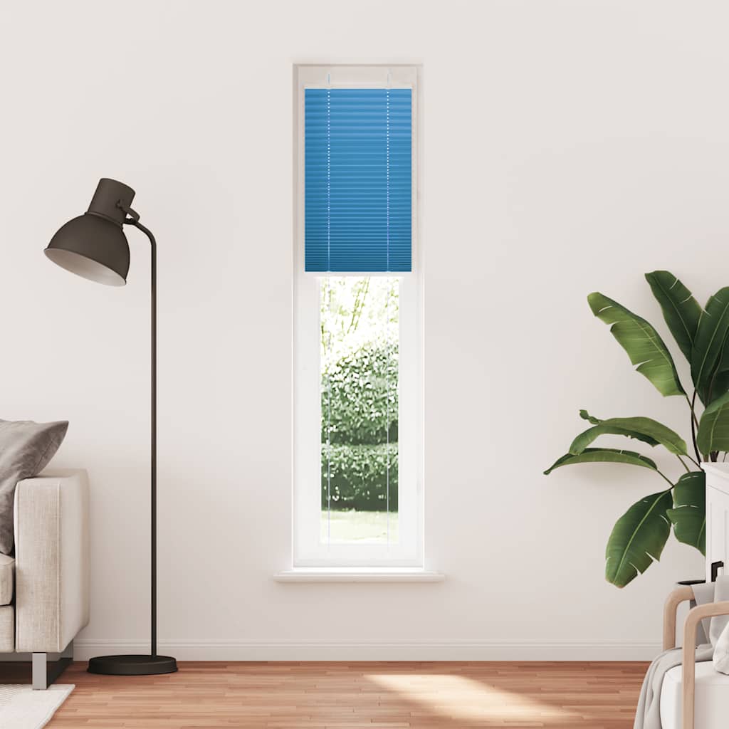 Plisirana zavjesa Plava 50x200 cm Širina tkanine 49,4 cm Poliester