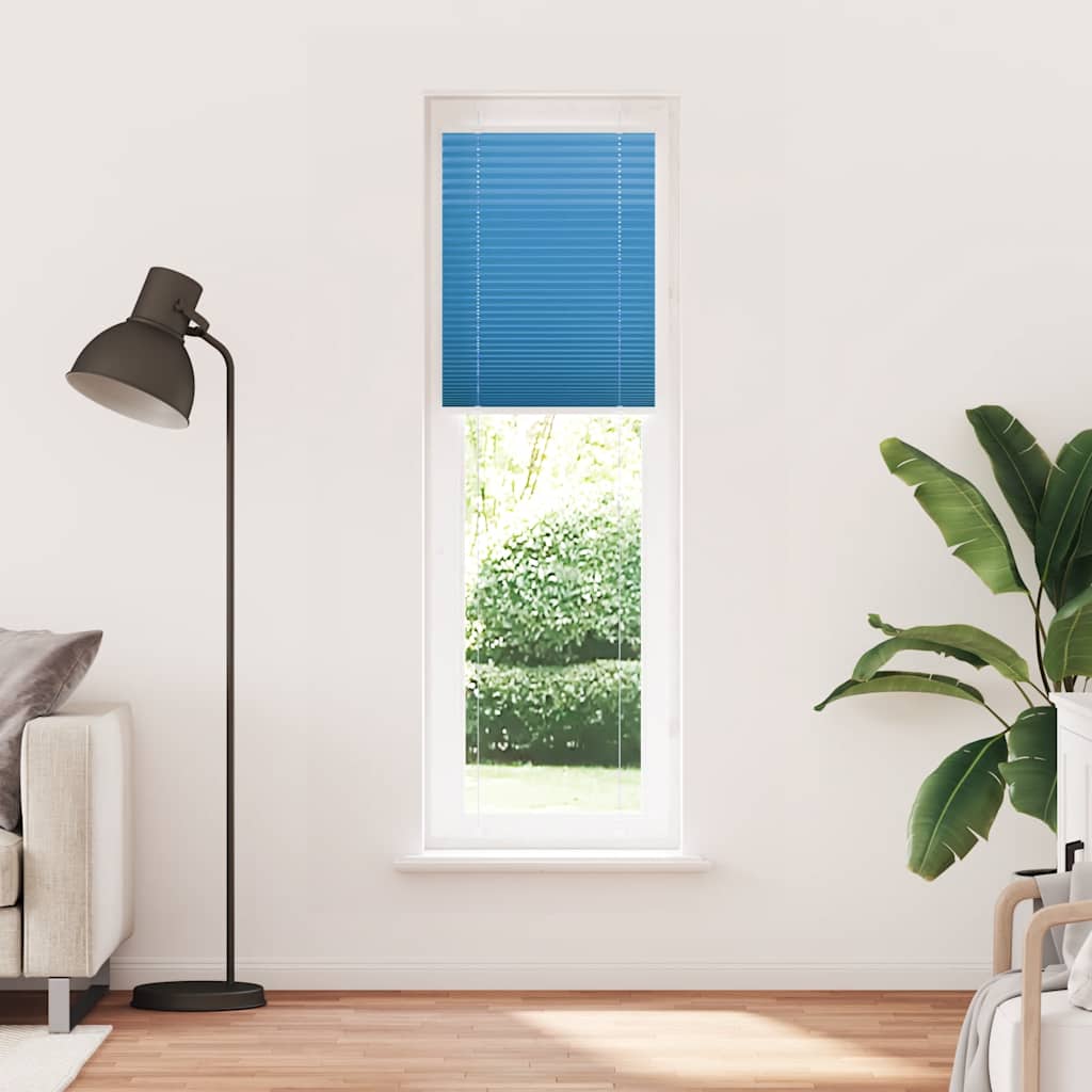 Plisirana zavjesa Plava 65x200 cm Širina tkanine 64,4 cm Poliester