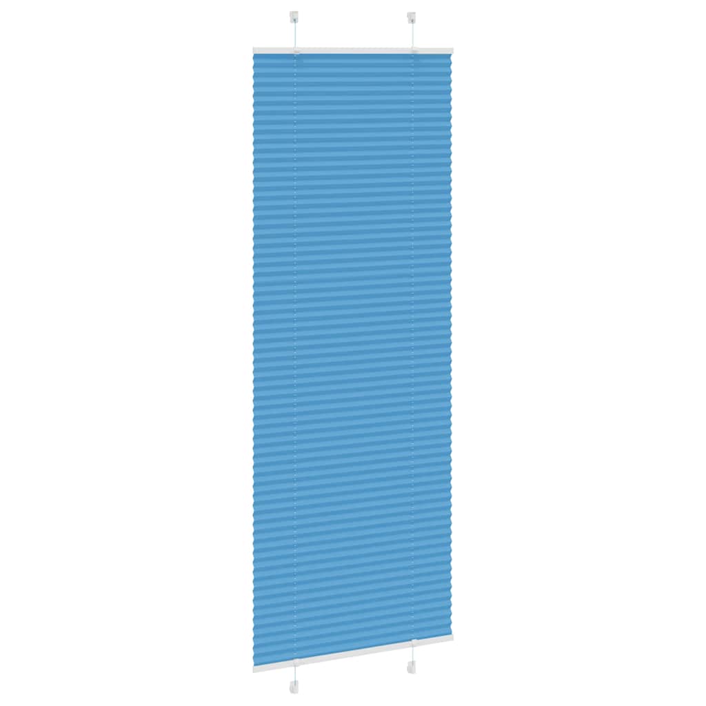 Plisirana zavjesa Plava 75x200 cm Širina tkanine 74,4 cm Poliester