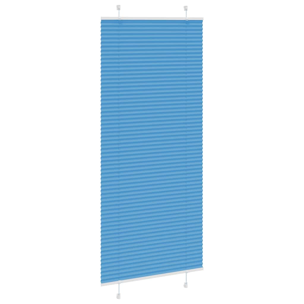 Plisirana zavjesa Plava 85x200 cm Širina tkanine 84,4 cm Poliester