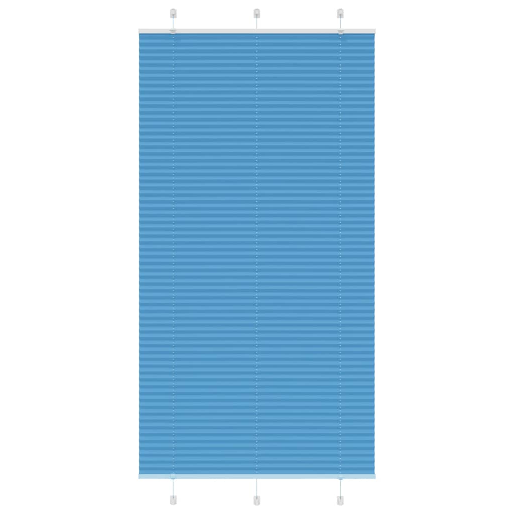 Plisirana zavjesa Plava 110x200 cm Širina tkanine 109,4 cm Poliester