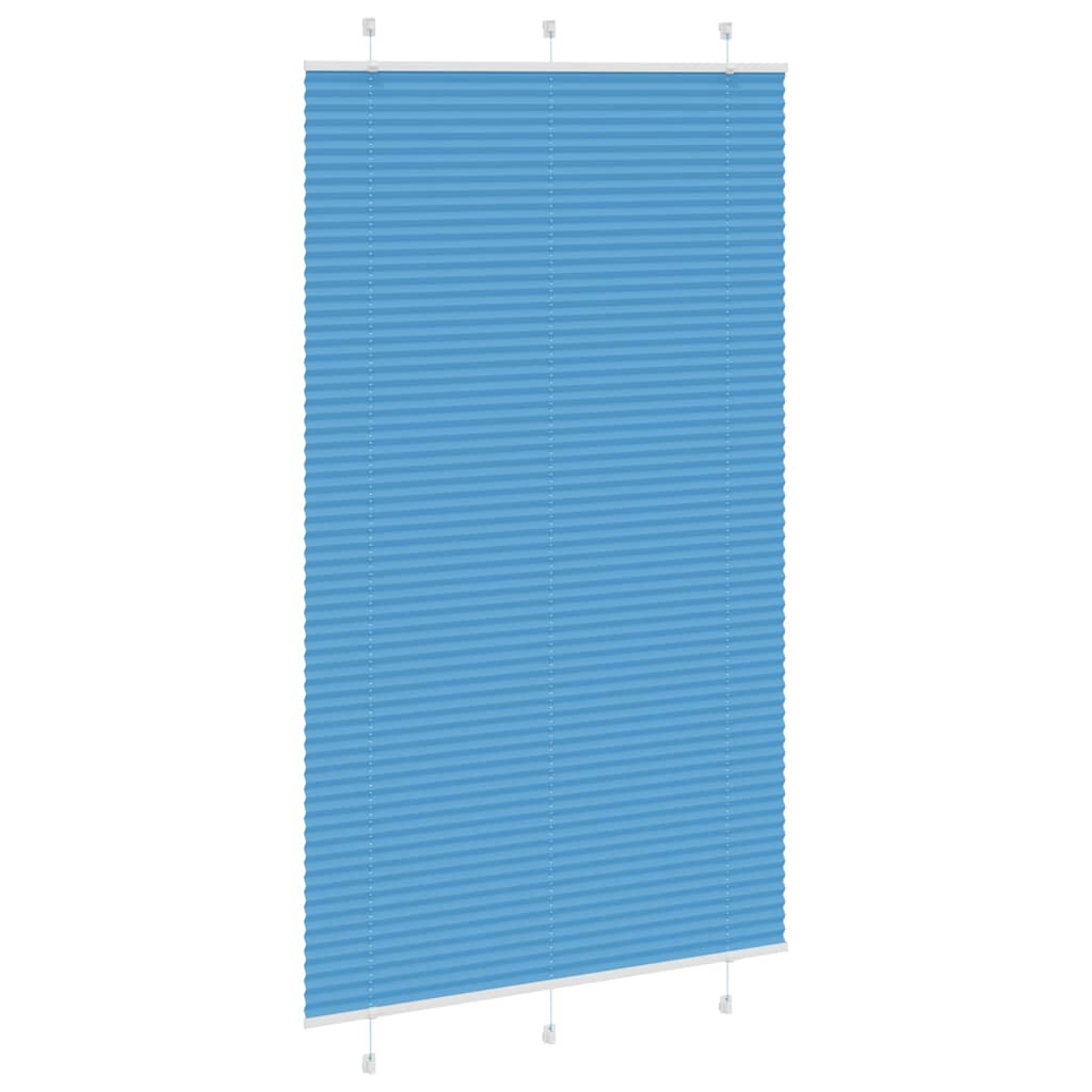 Plisirana zavjesa Plava 115x200 cm Širina tkanine 114,4 cm Poliester