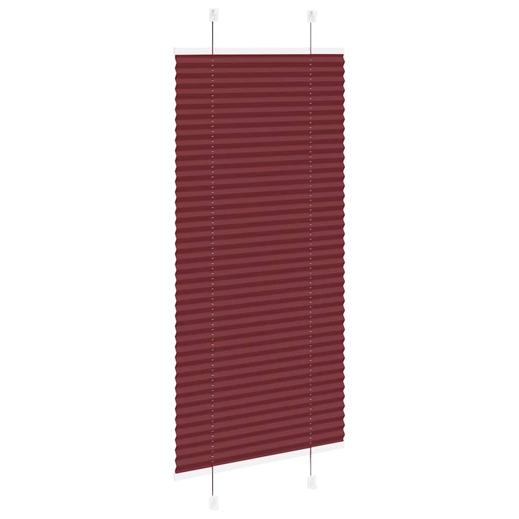 Plisirana zavjesa bordo crvena 55x100 cm Širina tkanine 54,4 cm Poliester