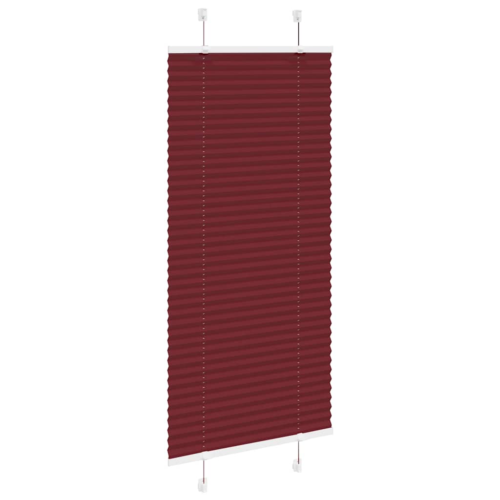 Plisirana zavjesa Bordo crvena 65x100 cm Širina tkanine 64,4 cm Poliester