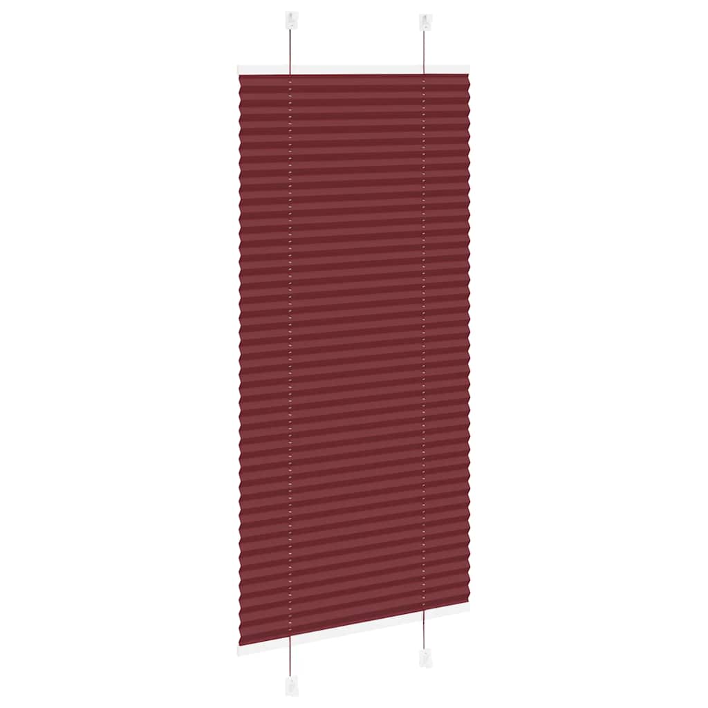 Plisirana zavjesa Bordo crvena 65x100 cm Širina tkanine 64,4 cm Poliester