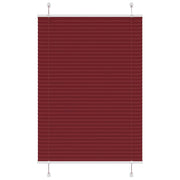 Plisirana zavjesa Bordo crvena 100x100 cm Širina tkanine 99,4 cm Poliester