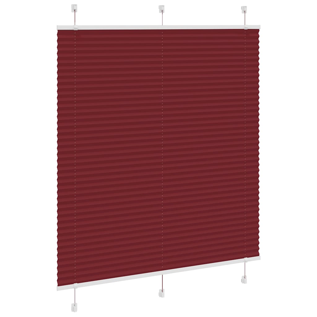 Plisirana roleta Bordeaux crvena 120x100 cm Širina tkanine