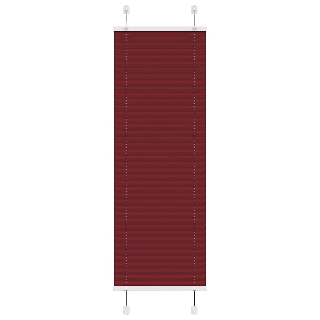 Plisirana roleta Bordeaux crvena 40x150 cm širina tkanine