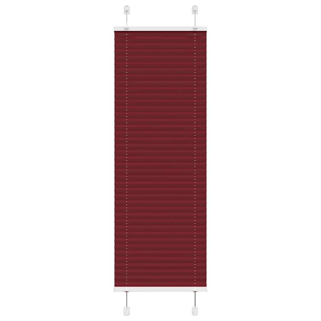 Plisirana zavjesa Bordo crvena 45x150 cm Širina tkanine 44,4 cm Poliester
