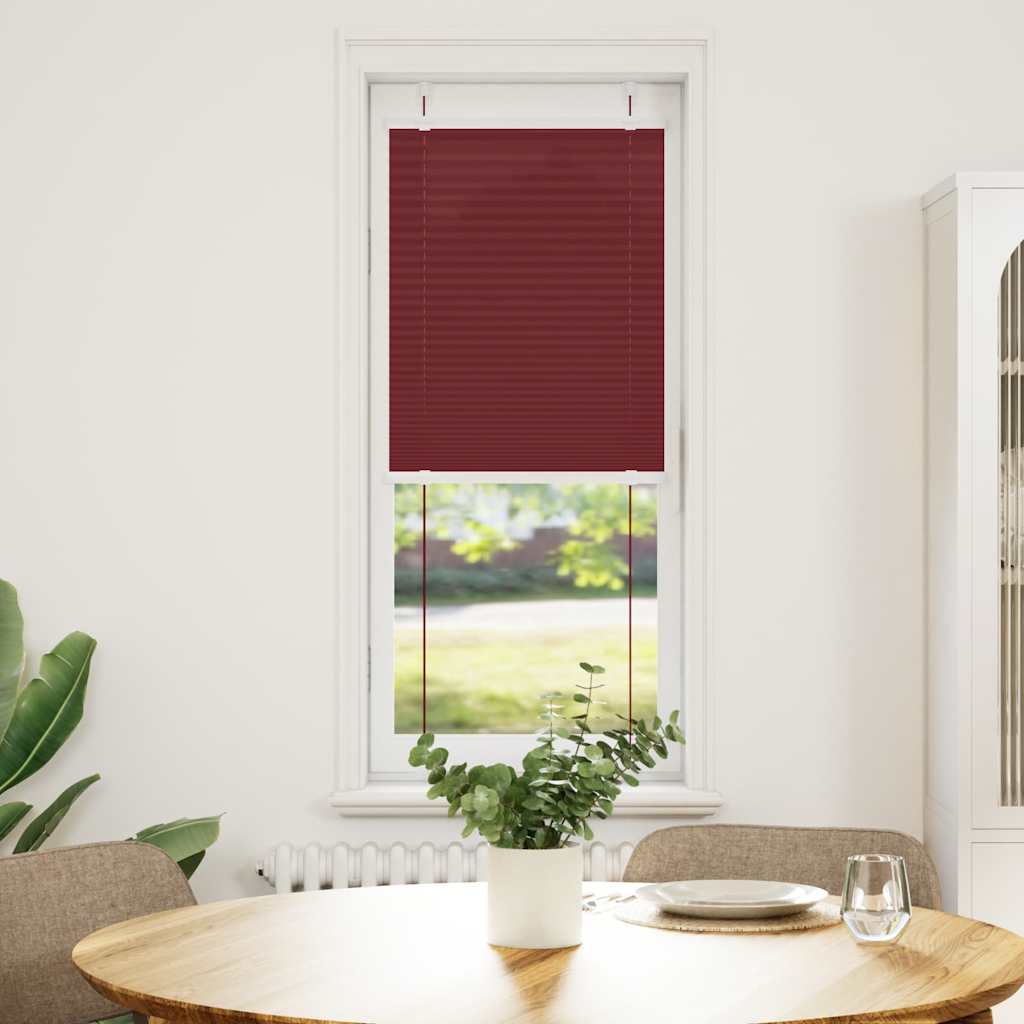 Plisirana zavjesa Bordo crvena 45x150 cm Širina tkanine 44,4 cm Poliester