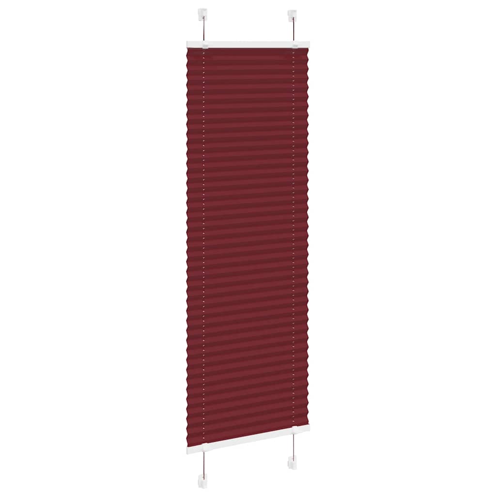 Plisirana zavjesa Bordo crvena 45x150 cm Širina tkanine 44,4 cm Poliester