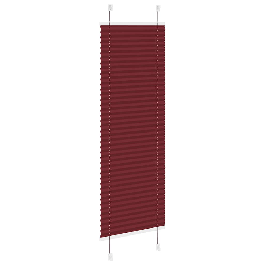 Plisirana zavjesa Bordo crvena 45x150 cm Širina tkanine 44,4 cm Poliester
