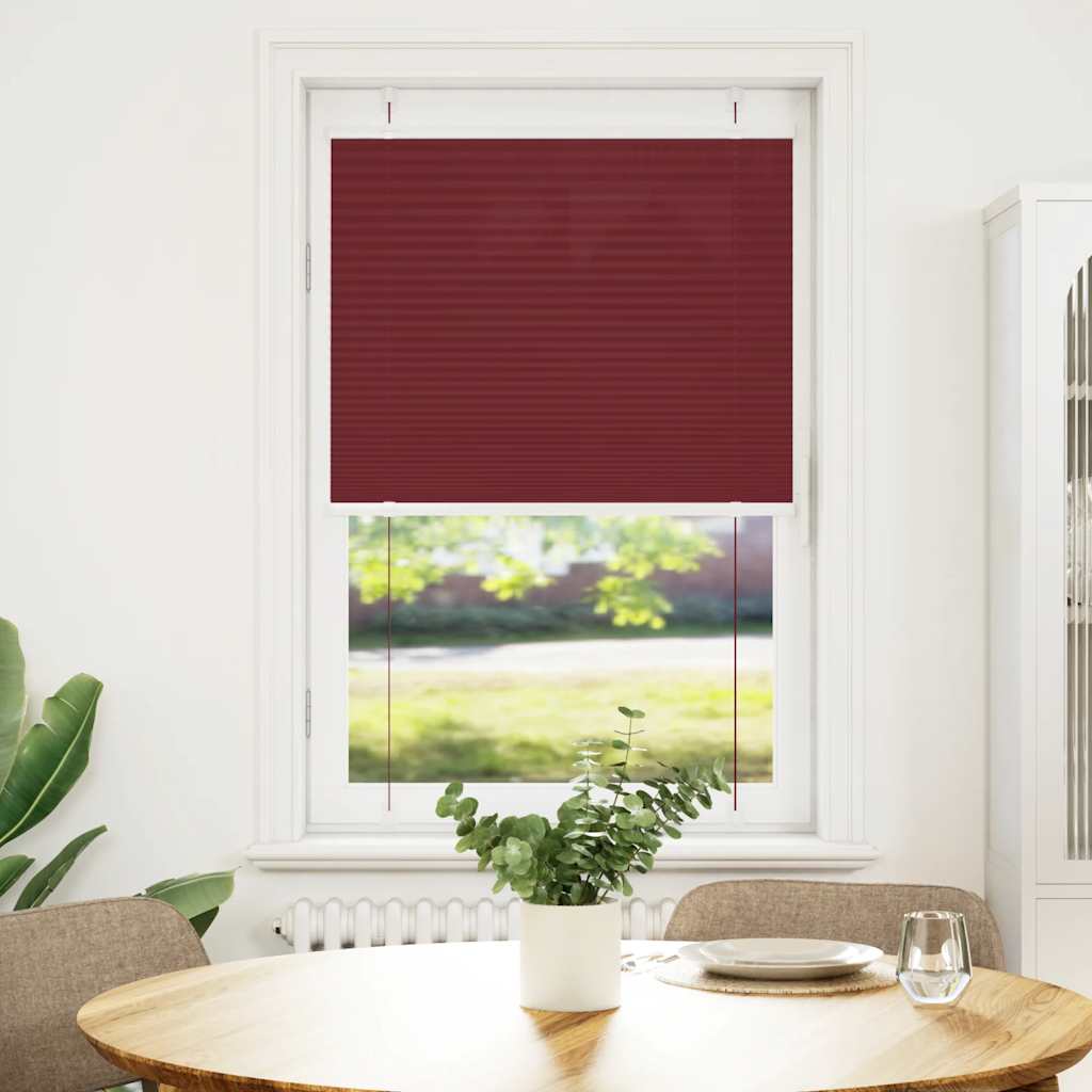 Plisirana roleta Bordeaux crvena 80x150 cm Širina tkanine