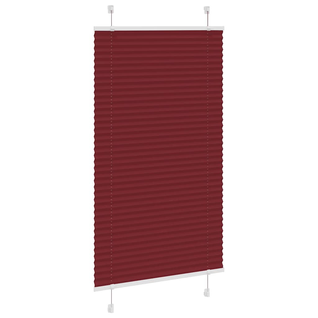 Plisirana roleta Bordeaux crvena 80x150 cm Širina tkanine